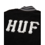HUF SHERPA VARSITY JACKET JK00379-BLACK Μαύρο Εικόνα 3