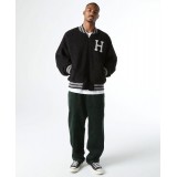 HUF SHERPA VARSITY JACKET JK00379-BLACK Μαύρο Εικόνα 4