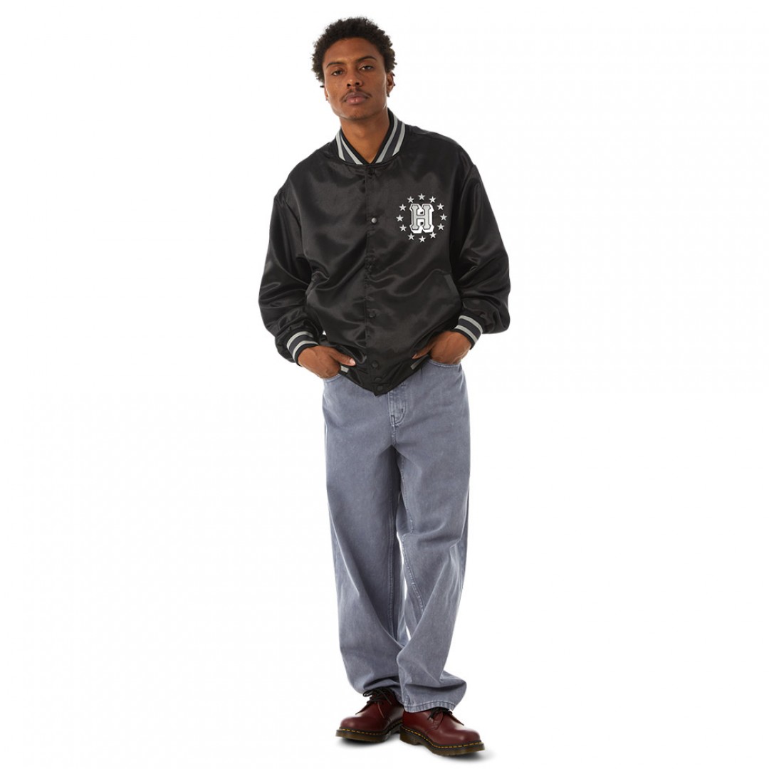HUF GALACTIC STACK BASEBALL JACKET JK00409-BLACK Μαύρο