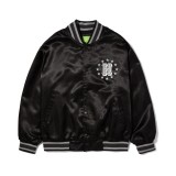 HUF GALACTIC STACK BASEBALL JACKET JK00409-BLACK Μαύρο Εικόνα 2