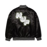 HUF GALACTIC STACK BASEBALL JACKET JK00409-BLACK Μαύρο Εικόνα 3