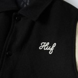 HUF SONG VARSITY JACKET JK00439-BLACK Black Image 4