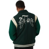 HUF SONG VARSITY JACKET JK00439-HUNTG Πράσινο Εικόνα 0
