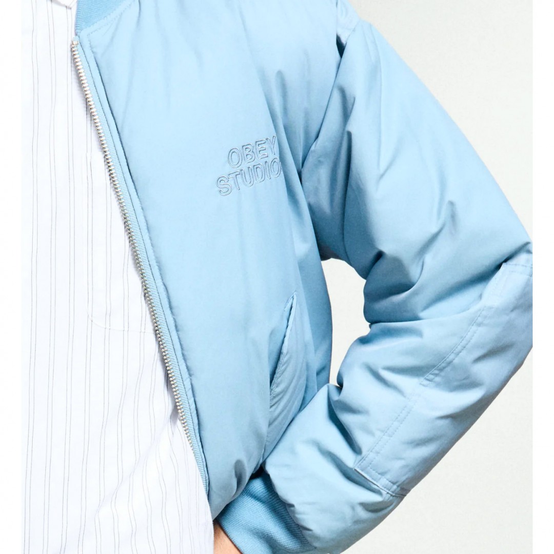 OBEY STUDIOS MA-1 BOMBER 121800594-BGY Σιελ