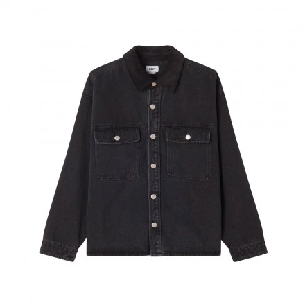 OBEY IDRIS SHIRT JACKET 121160060-FBL Μαύρο