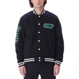 OBEY ROLL CALL VARSITY JACKET 121800552-BLK Μαύρο Εικόνα 
