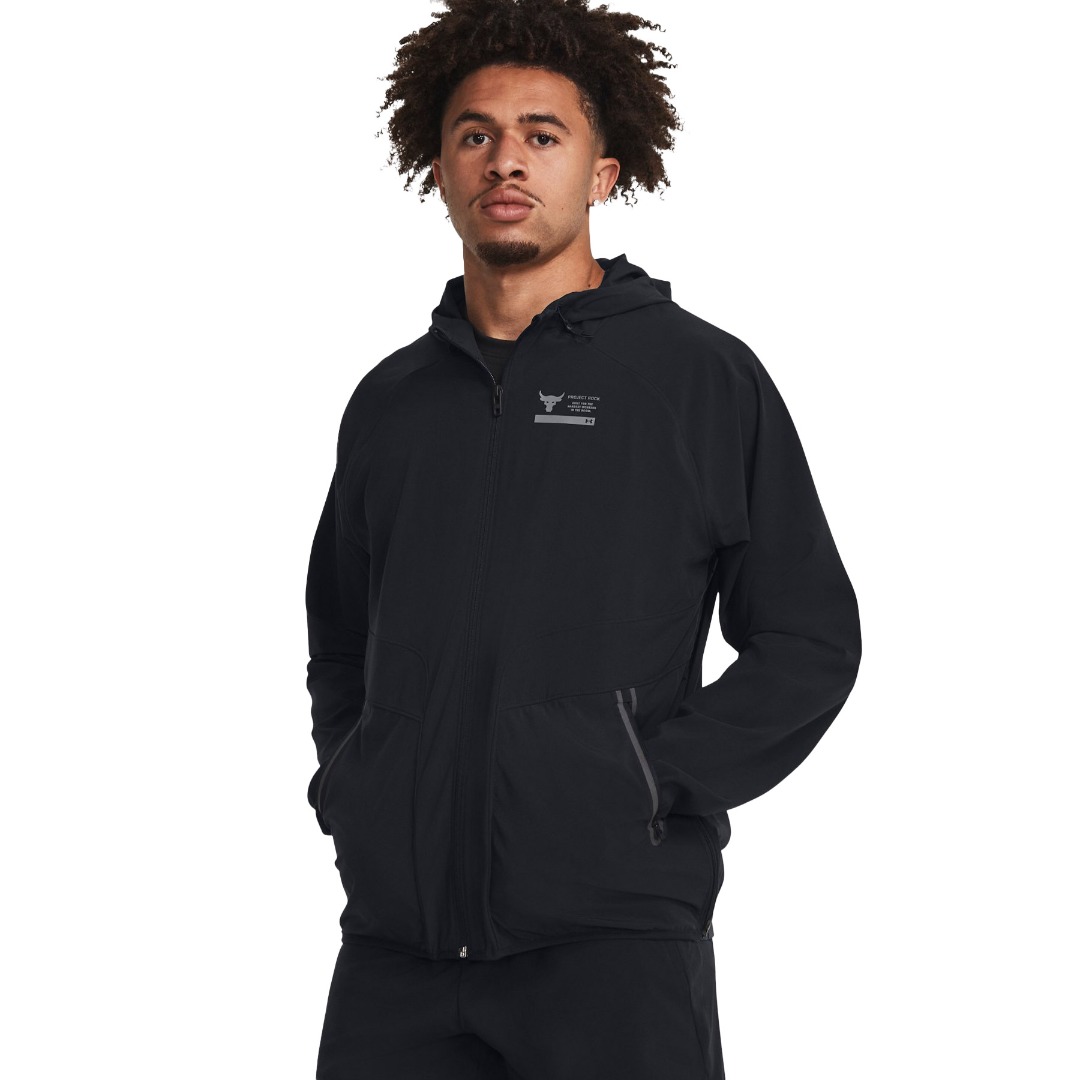 UNDER ARMOUR PJT ROCK UNSTOPPABLE JKT 1380538-001 Μαύρο