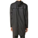 RAINS LONG JACKET W3 12020-01 Black Image 0