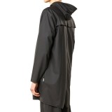 RAINS LONG JACKET W3 12020-01 Black Image 1