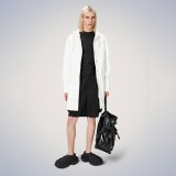 RAINS LONG JACKET W3 12020-30 Εκρού Εικόνα 1
