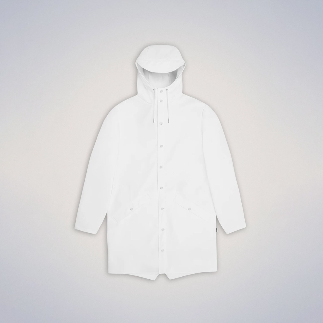 RAINS LONG JACKET W3 12020-30 Εκρού