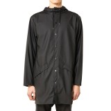 RAINS LONG JACKET W3 12020-01 Black Image 