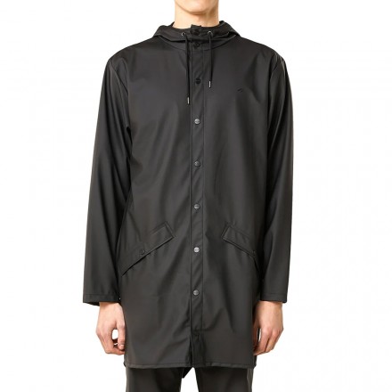RAINS LONG JACKET W3 12020-01 Black