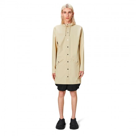RAINS LONG JACKET W3 12020-26 Ecru