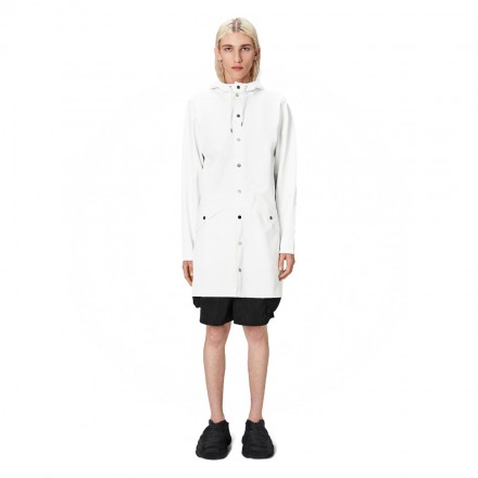RAINS LONG JACKET W3 12020-30 Εκρού