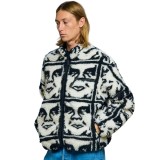 OBEY REPEATED ICON SHERPA JACKET 121800608-BKM Black Image 