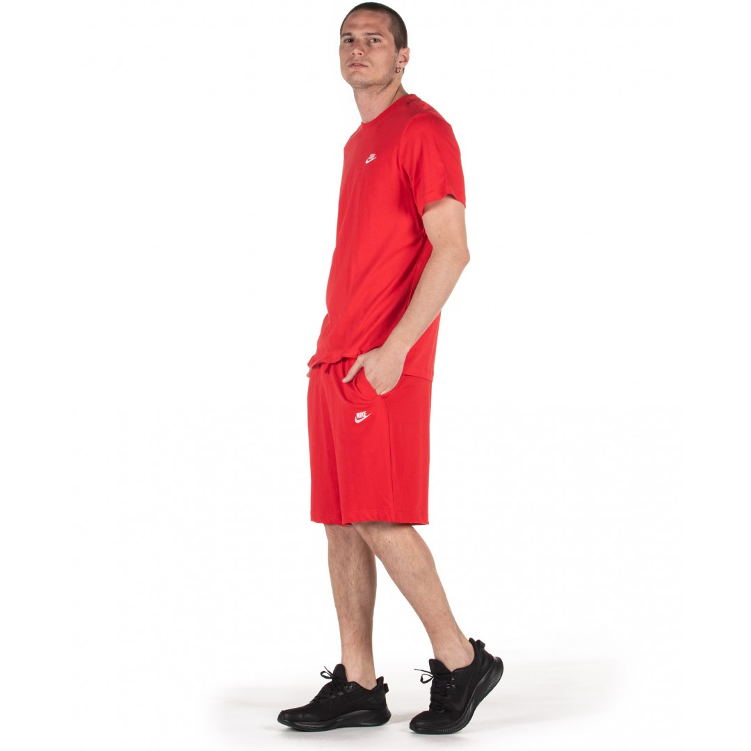 NIKE SPORTSWEAR CLUB MEN'S T-SHIRT AR4997-657 Κόκκινο