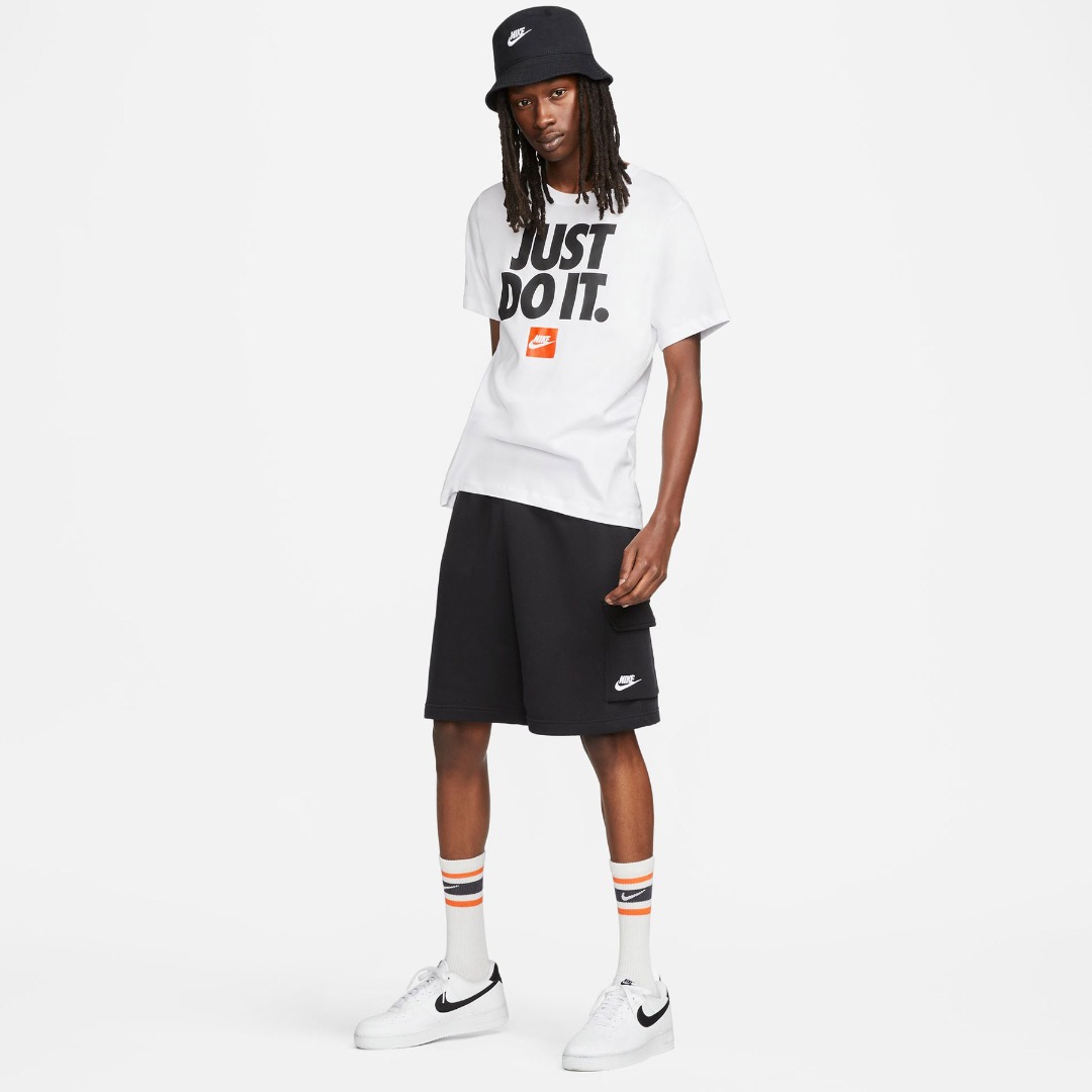 NIKE M NSW TEE FRAN JDI VERBIAGE DZ2989-100 Λευκό
