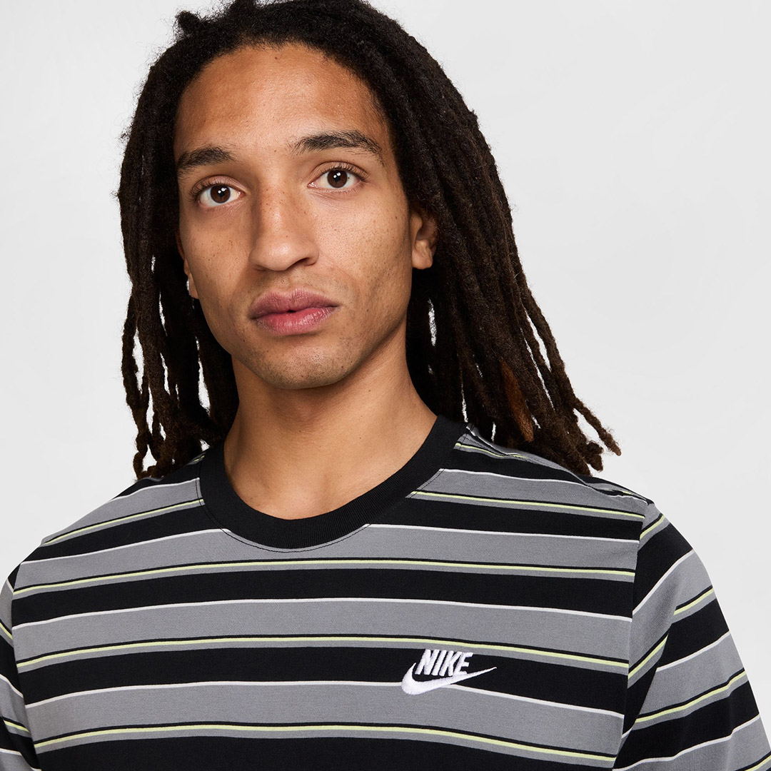 NIKE M NSW TEE CLUB STRIPE SP25 HJ0550-010 Colorful