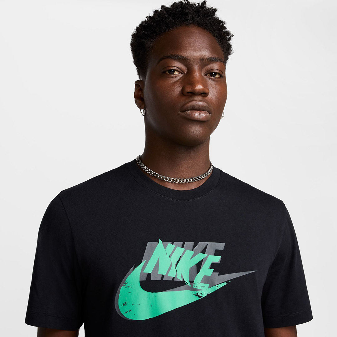 NIKE M NSW TEE 12MO FUTURA SP25 HJ0559-010 Μαύρο