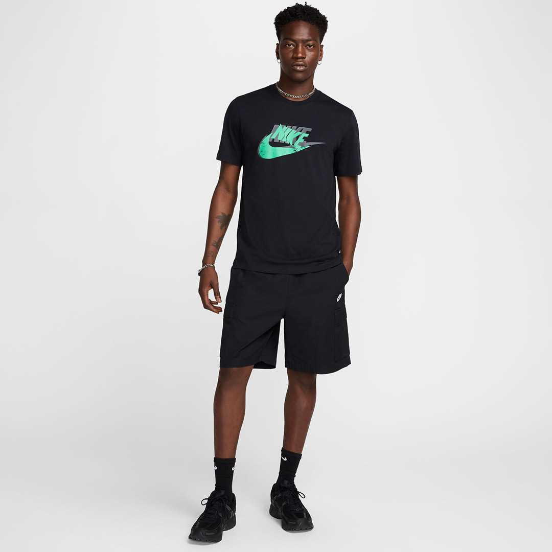 NIKE M NSW TEE 12MO FUTURA SP25 HJ0559-010 Μαύρο