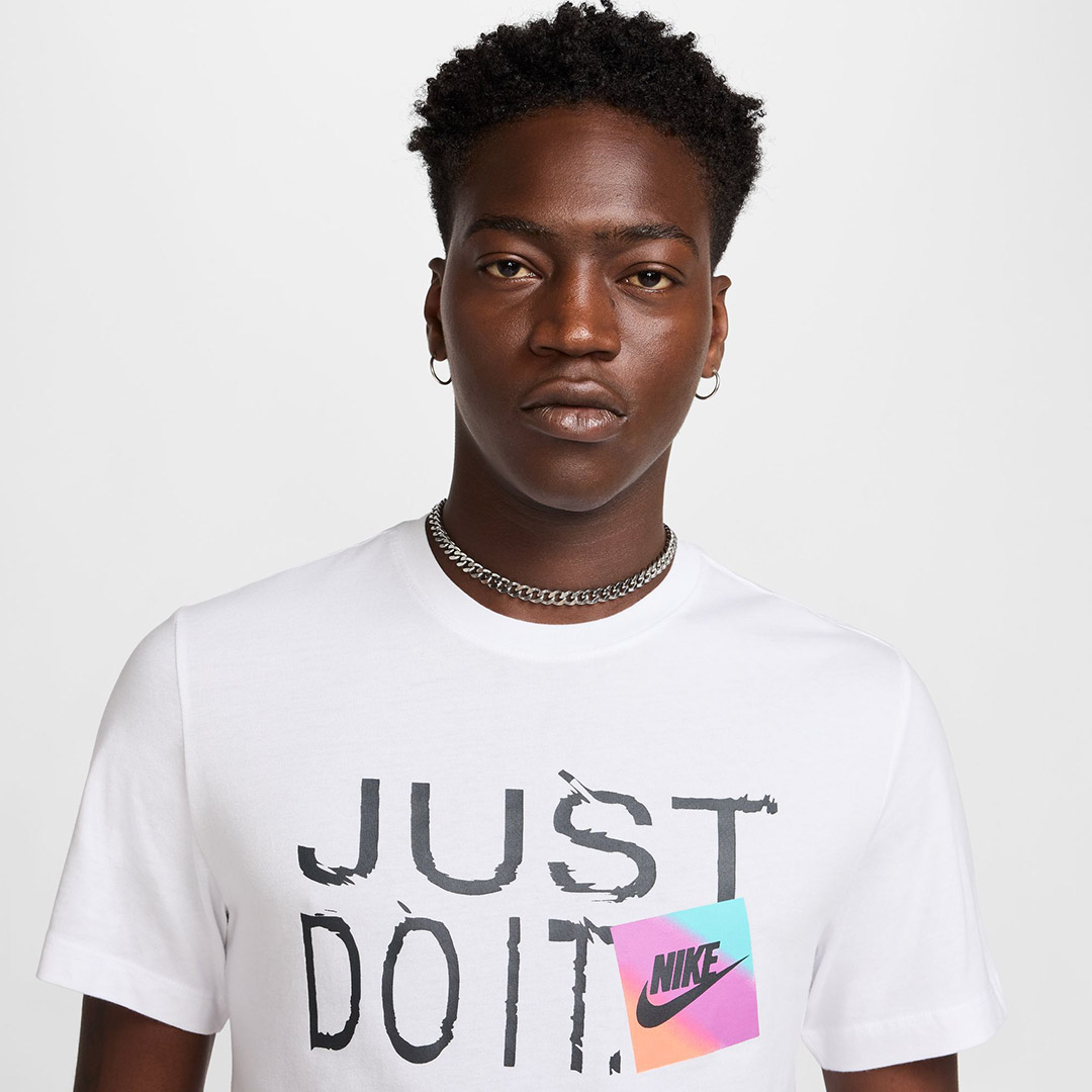 NIKE M NSW TEE 6MO JDI SP25 HJ0563-100 White