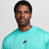 NIKE M NSW MESH M90 SS TOP HQ1983-345 Turquoise Image 1