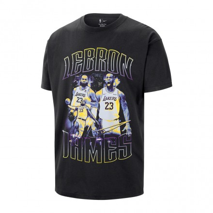NIKE LAL M NK COURTSIDE TEE II7126-010 Μαύρο