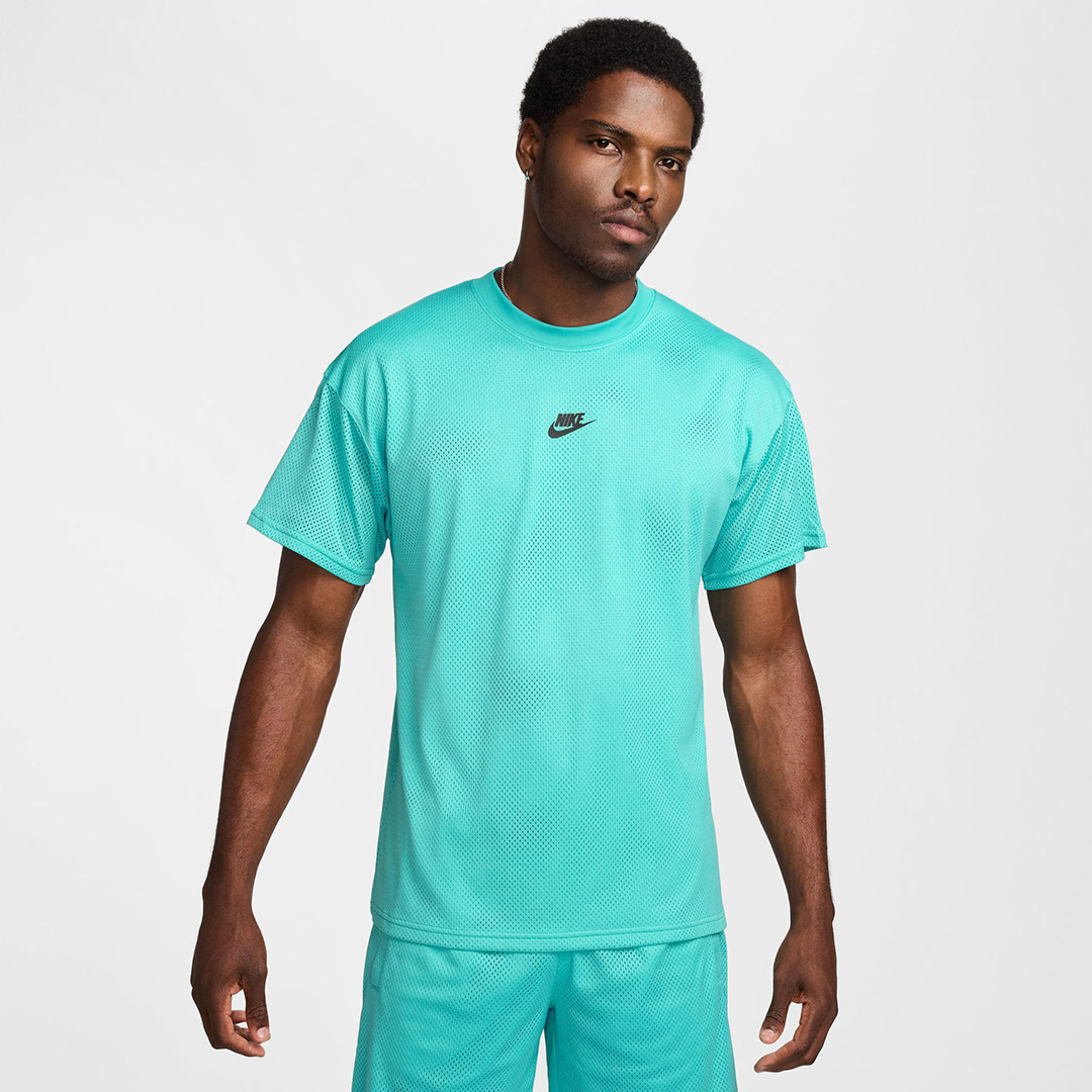 NIKE M NSW MESH M90 SS TOP HQ1983-345 Turquoise