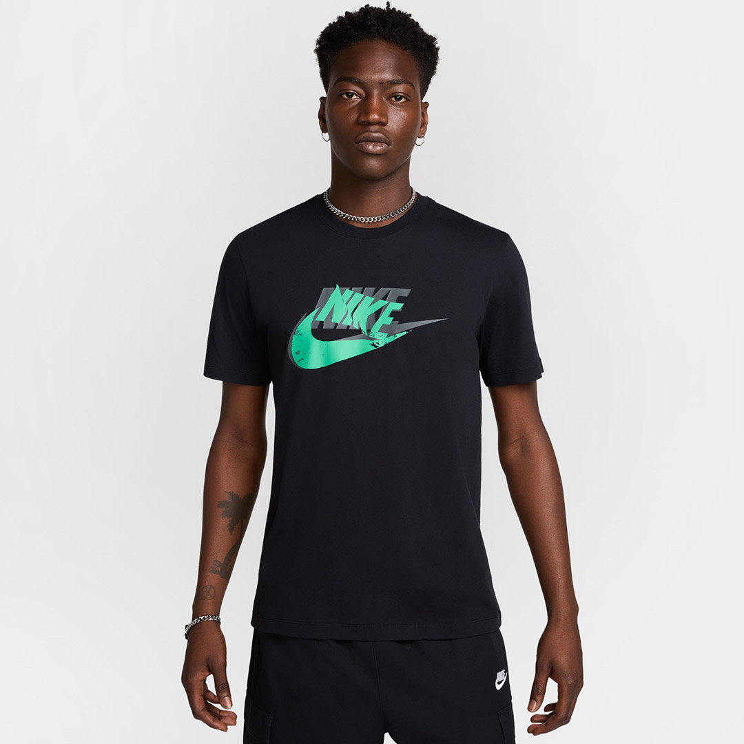NIKE M NSW TEE 12MO FUTURA SP25 HJ0559-010 Μαύρο