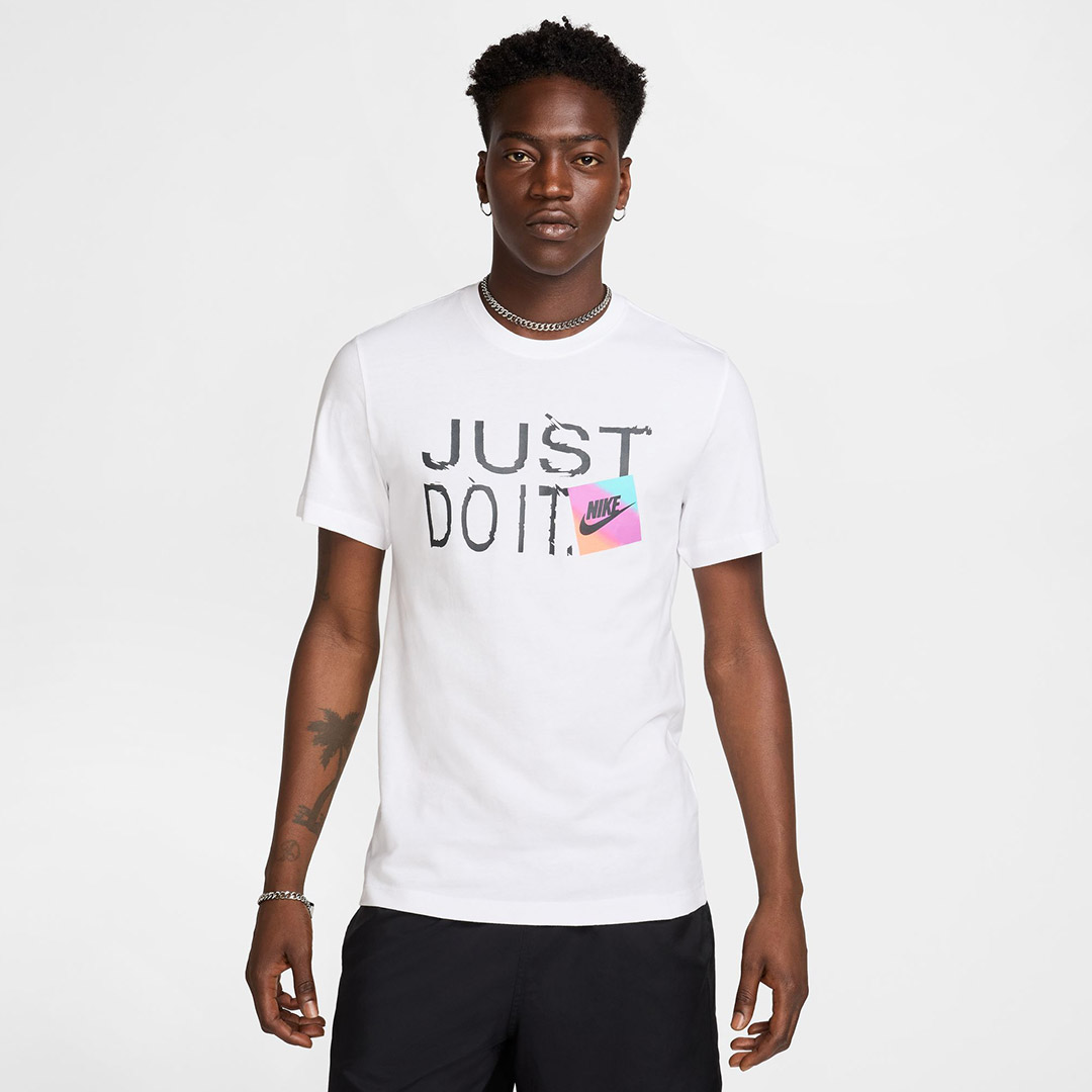 NIKE M NSW TEE 6MO JDI SP25 HJ0563-100 White