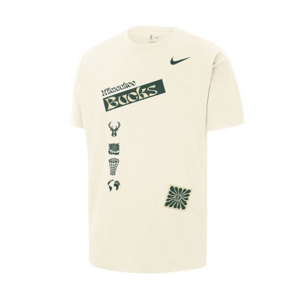 NIKE MIL M NK CTS NBA ED SS OS TEE FV9279-901 Ecru