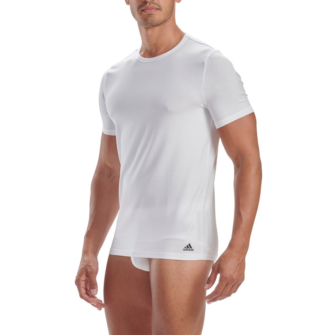 adidas ACTIVE CORE COTTON SHIRTS CREW NECK T-SHIRT 3PK 4A1M04-100 White