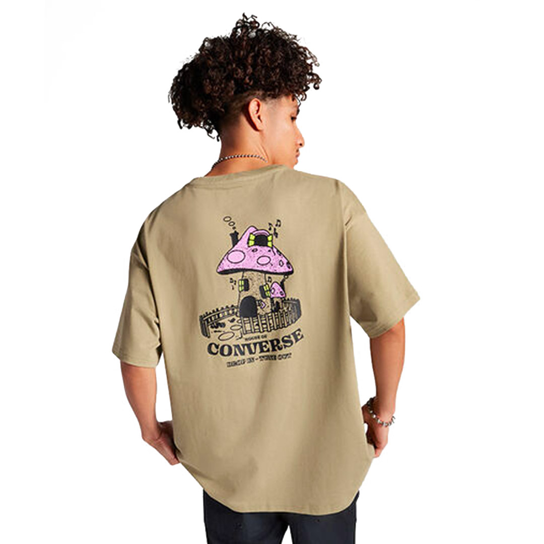 CONVERSE MUSHROOM COTTAGE T-SHIRT 10026423-A03 Κhaki