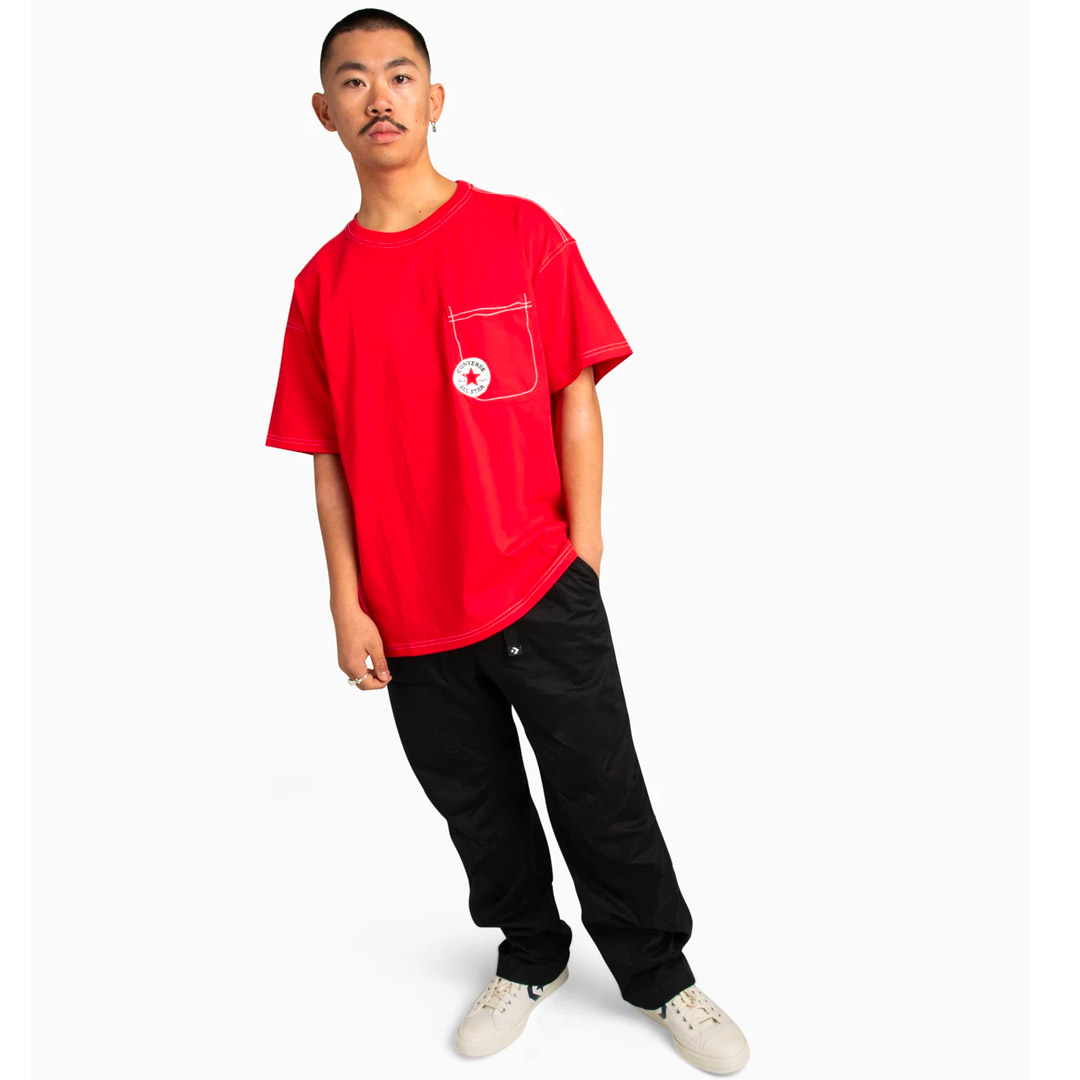 CONVERSE SKETCH T-SHIRT 10027256-A01 Κόκκινο