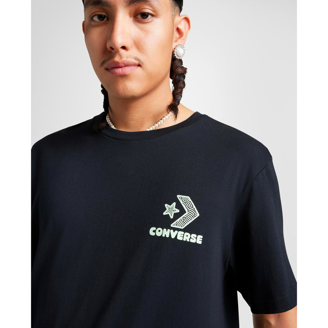 CONVERSE NATURE CENTER T-SHIRT 10027346-A01 Black
