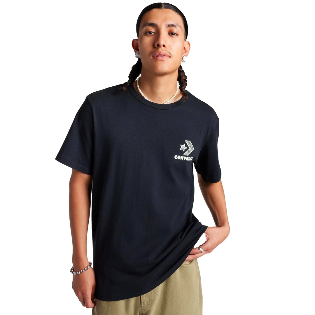 CONVERSE NATURE CENTER T-SHIRT 10027346-A01 Black