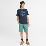 TIMBERLAND TREE LOGO SHORT SLEEVE TEE TB0A2C2RZ02-Z02 Μπλε Εικόνα 2