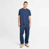TIMBERLAND RUGGED ACTIVE GEAR BACK GRAPHIC TEE TB0A5MU6EYO-EYO Μπλε Εικόνα 2