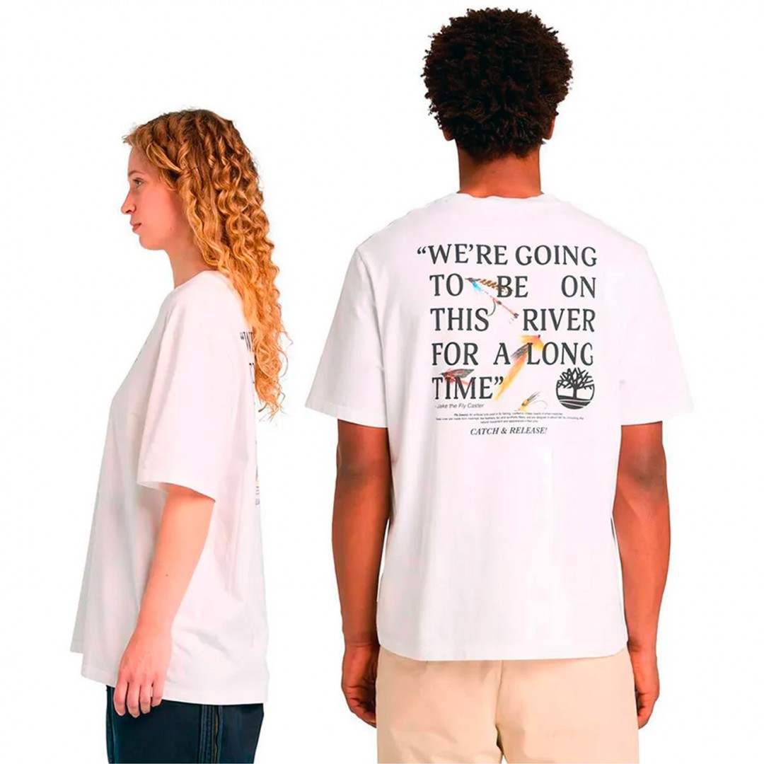 TIMBERLAND SLOGAN TEE TB0A5M84100-100 Λευκό