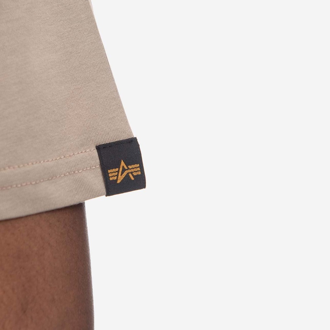 ALPHA INDUSTRIES BASIC T SMALL LOGO 188505-679 Beige