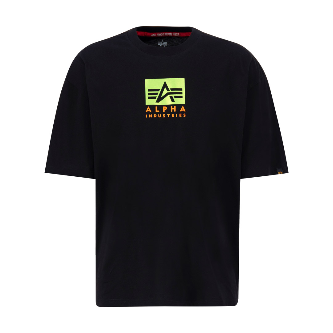 ALPHA INDUSTRIES SATIN LOGO T 148513-03 Μαύρο