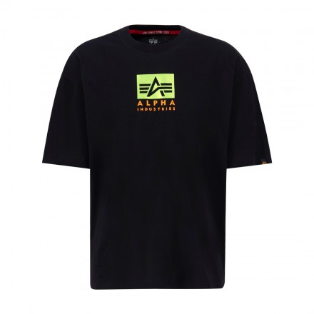 ALPHA INDUSTRIES SATIN LOGO T 148513-03 Μαύρο