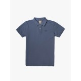 BASEHIT MEN'S GARMENT DYED POLO 201.BM35.70GD-GD STONE BLUE Μπλε Εικόνα 2