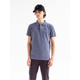 BASEHIT MEN'S GARMENT DYED POLO 201.BM35.70GD-GD STONE BLUE Μπλε Εικόνα 