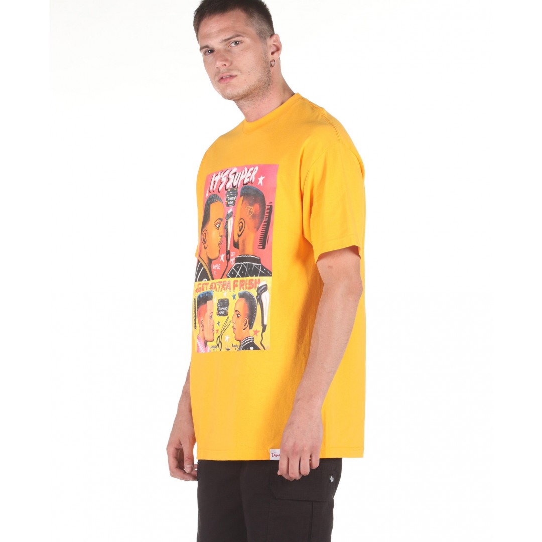 DIAMOND SUPPLY FRESH S/S TEE DIAA20DMPA009-GOLD Πορτοκαλί