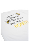 BEE UNUSUAL DON'T CALL ME HONEY T-SHIRT AT-251330-WHITE Λευκό Εικόνα 1