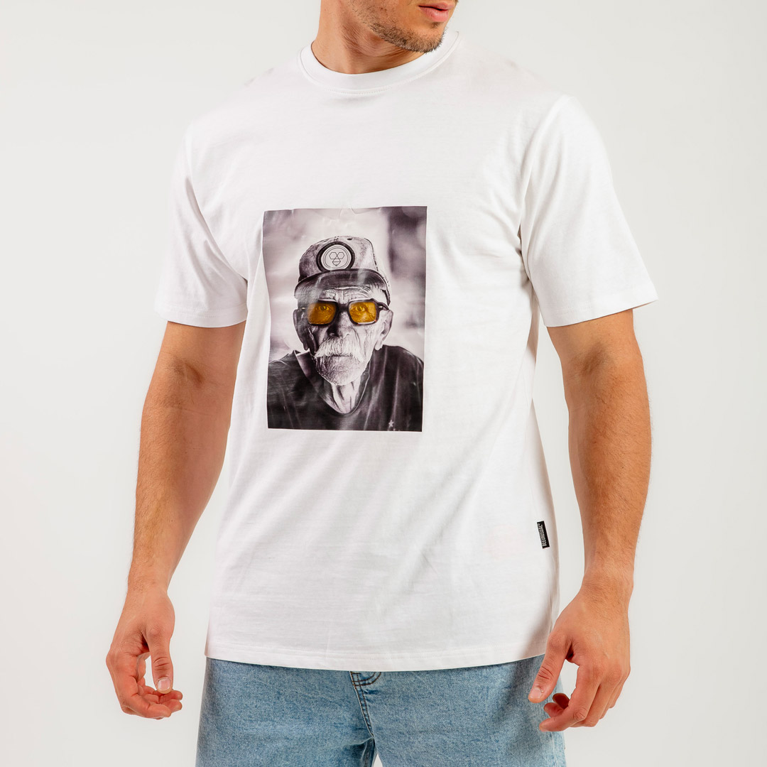 BEE UNUSUAL IL CAPITANO RELAXED T-SHIRT AT-251331-WHITE White