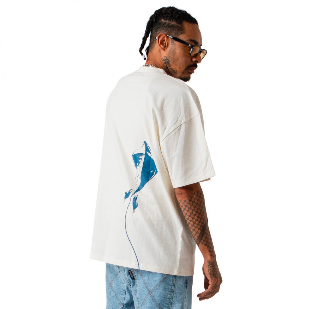BEE UNUSUAL KITE OVERSIZED T-SHIRT AT-251347-WHITE White