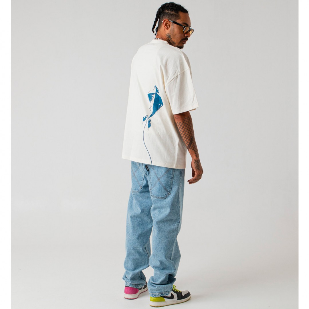 BEE UNUSUAL KITE OVERSIZED T-SHIRT AT-251347-WHITE White
